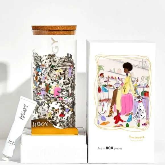 Jiggy Puzzle Shoe Shopping 800 Pieces - New In Box - Picture 4 of 5